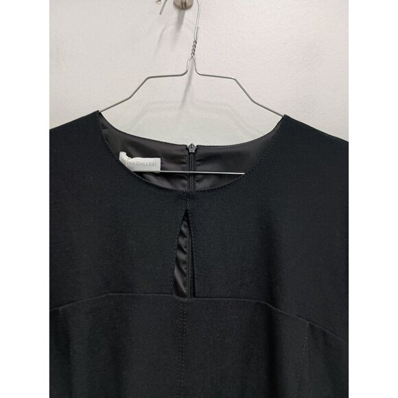 Diana Gallesi Womens Shift Dress Size 12 Black Keyhole Capsule Timeless Luxury - Picture 2 of 13